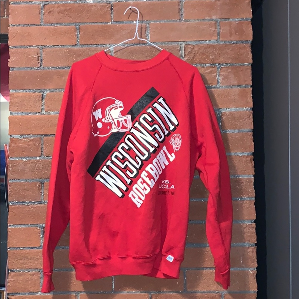 Vintage Wisconsin Rose Bowl Sweater
